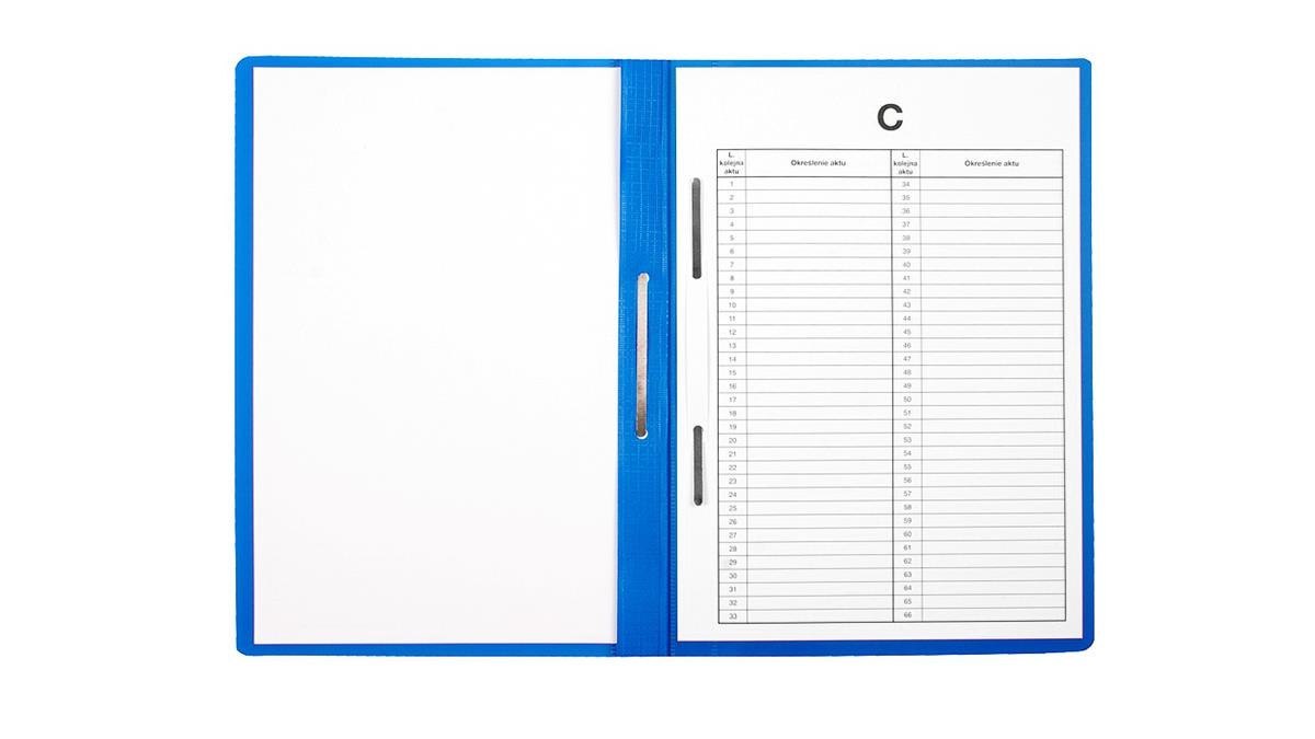 HANGING FILE FOR PERSONAL FILES A4 PVC BLUE PACK. 10 BIURFOL ST-23-03 BIURFOL